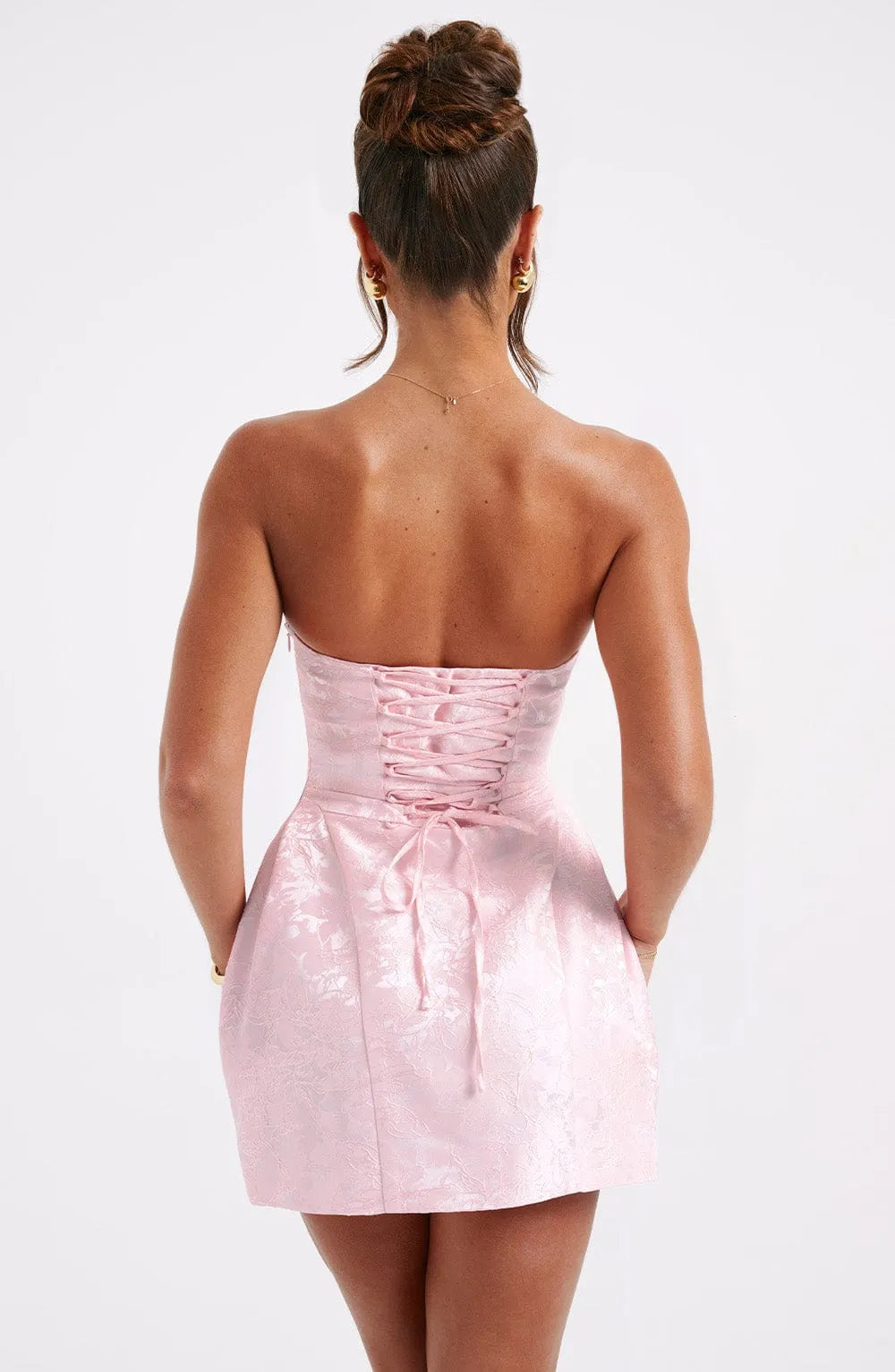 Elenora Mini Dress - Blush Flowering Girl
