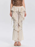 Norvela Ruffle Flare Pants Flowering Girl