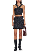 RUFFLED TWEED SKIRT Flowering Girl