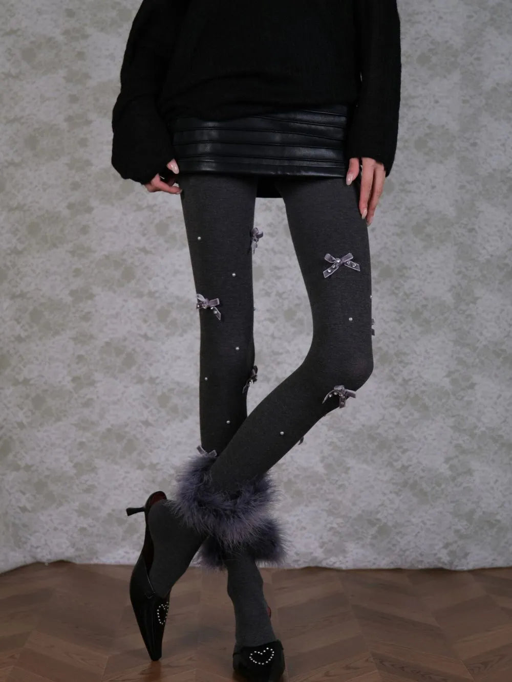 Marjean Bow Tights Flowering Girl