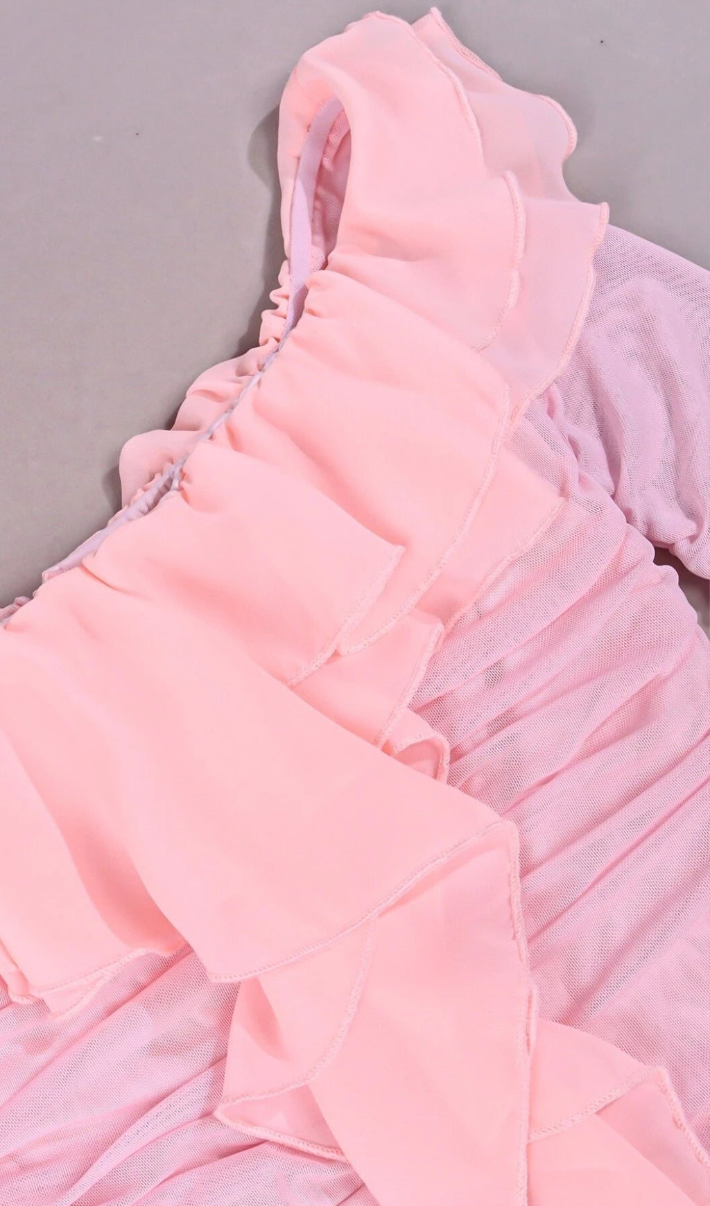 Pink Strapless Ruched Mini Dress Flowering Girl