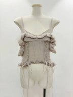 Marylin Spaghetti Ruffle Top Flowering Girl