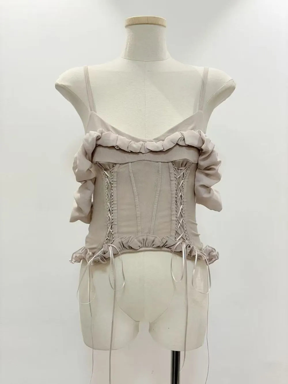 Marylin Spaghetti Ruffle Top Flowering Girl