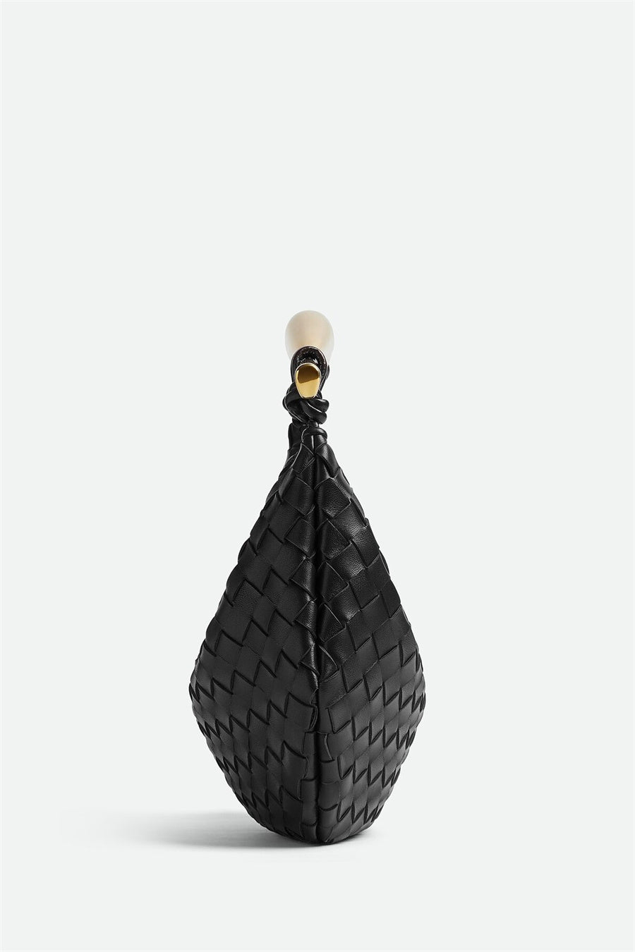 Avianna Weave Metal Handbag - Black Flowering Girl