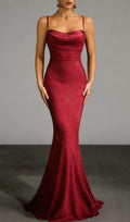 Velyxar Spaghetti Crocodile Maxi Dress Flowering Girl