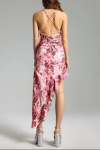 Floral Ruffled Skew Dress Flowering Girl
