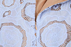 Floral Lace Midi Dress - Blue Flowering Girl