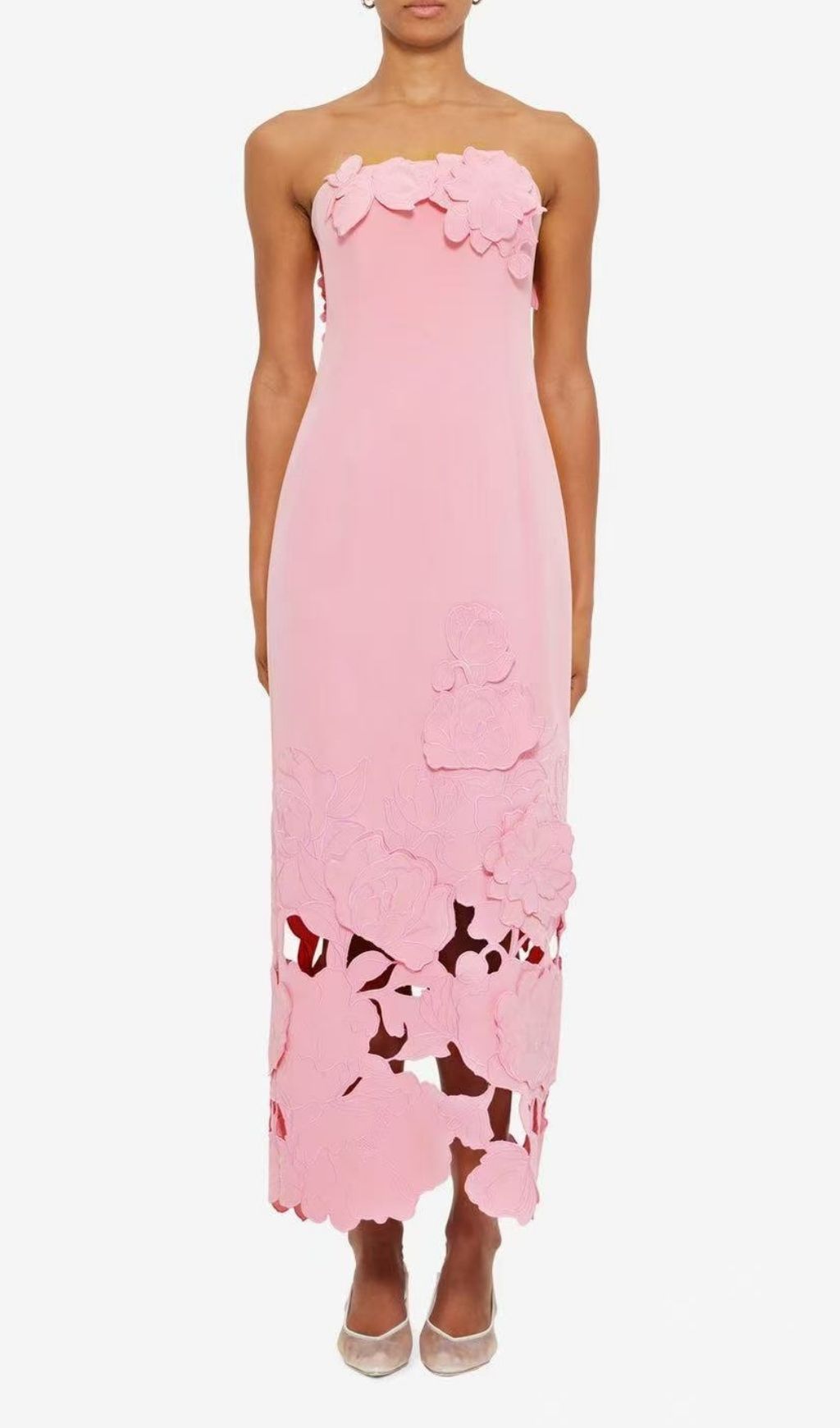 Rayna Appliqué Bustier Maxi Dress Flowering Girl