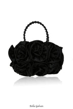 Satin Rosettes Pearl Handbag Flowering Girl