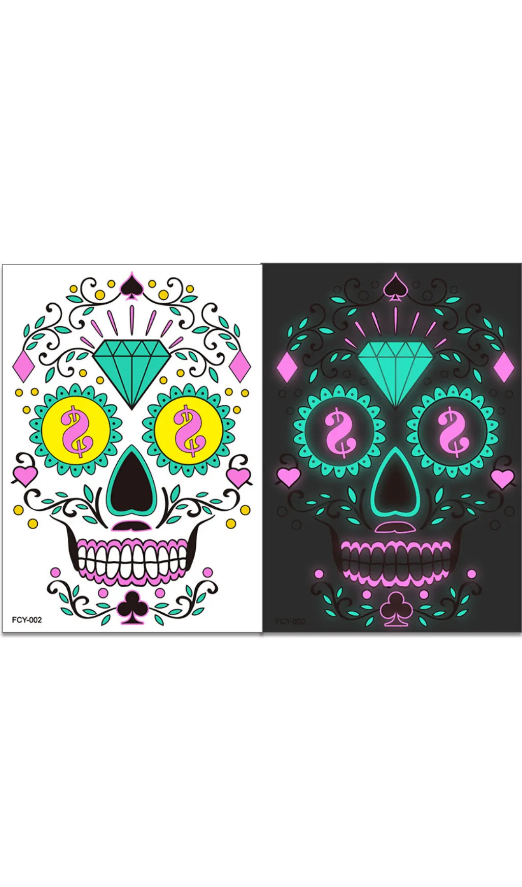 Scar Tattoo Sticker Flowering Girl
