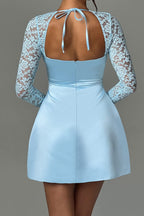 Sadie Mini Dress - Blue Flowering Girl