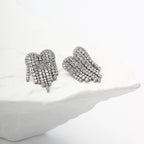 Heart Tassel Earrings Flowering Girl