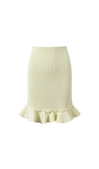 Knit Ruffle Skirt Flowering Girl