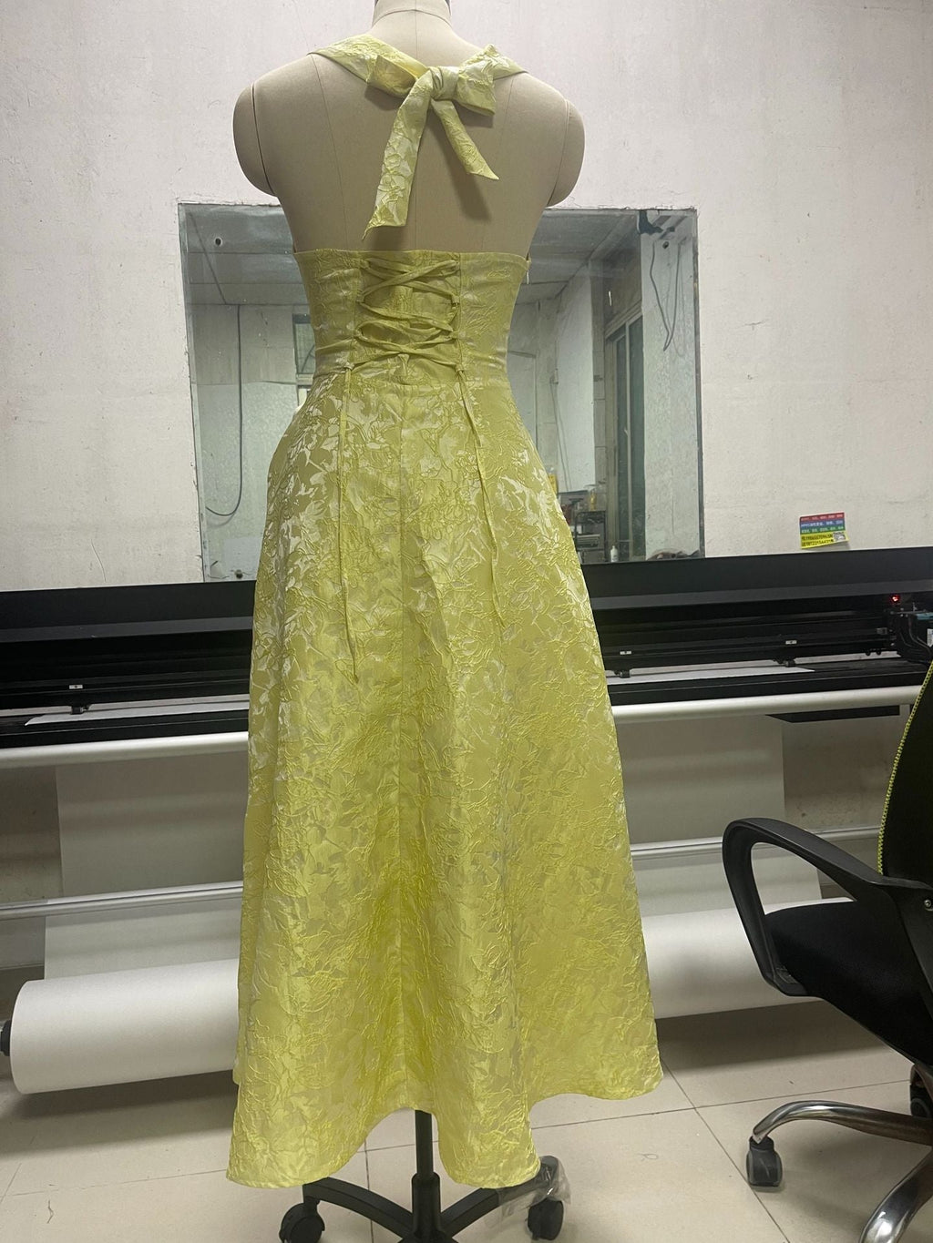 Effie Midi Dress - Lemon Flowering Girl