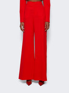 crystal-embellished red cropped blazer set Flowering Girl