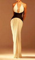 Emelda Halter Corset Maxi Dress Flowering Girl