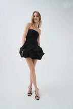 Violette Bubble Hem Mini Dress Flowering Girl