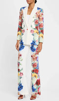 Fuyuko Flower Printed Blazer & Pants Set Flowering Girl
