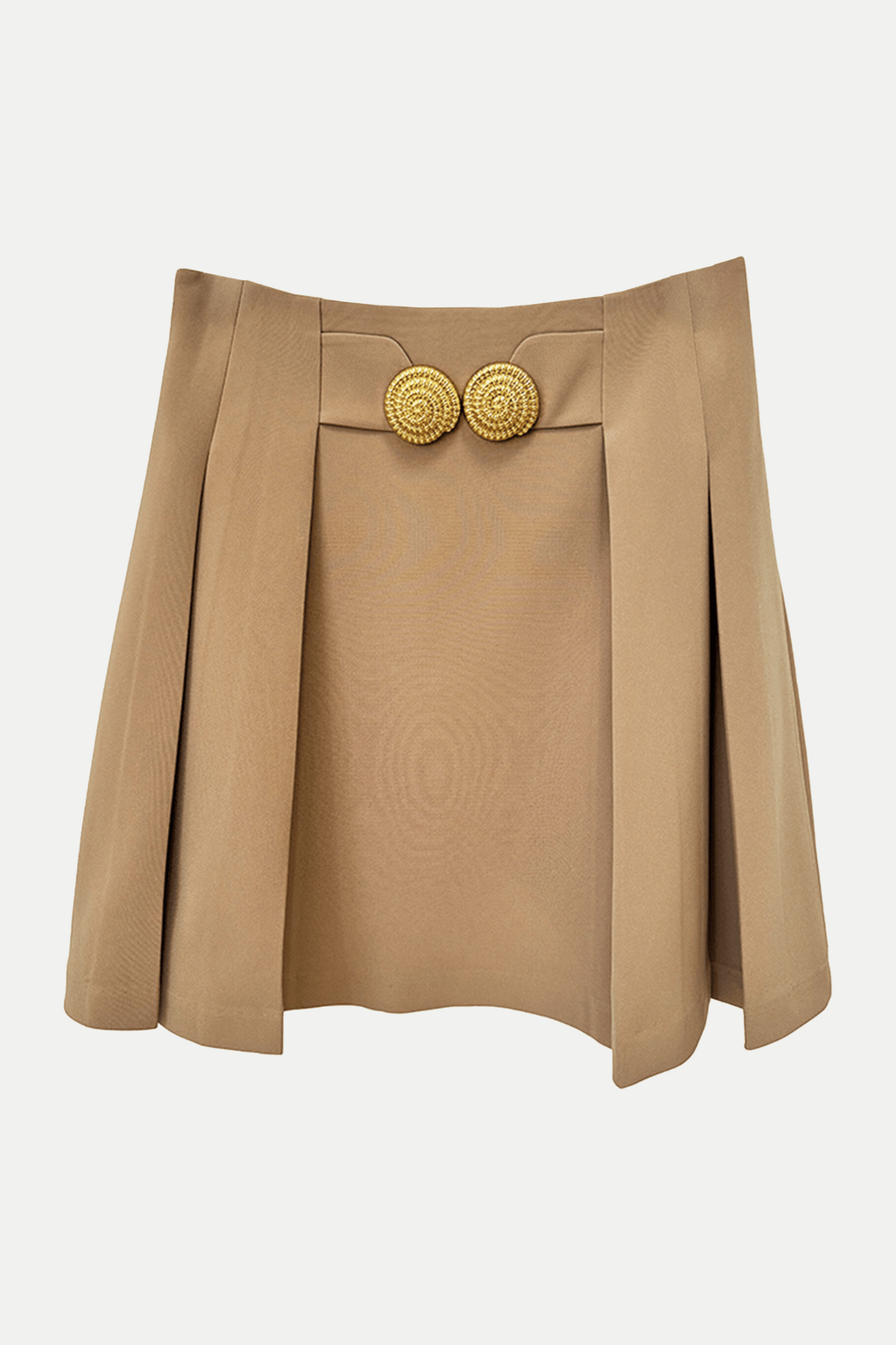 Flared Pleated Grain De Poudre Skirt Flowering Girl