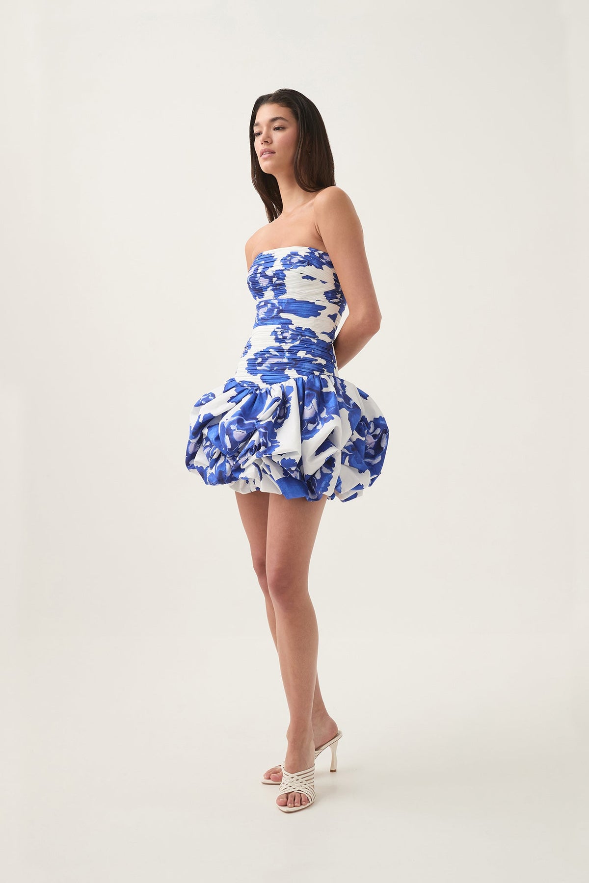 Violette Bubble Hem Mini Dress Flowering Girl