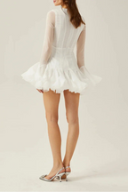 Jocelyn Ruffled Mini Dress Flowering Girl