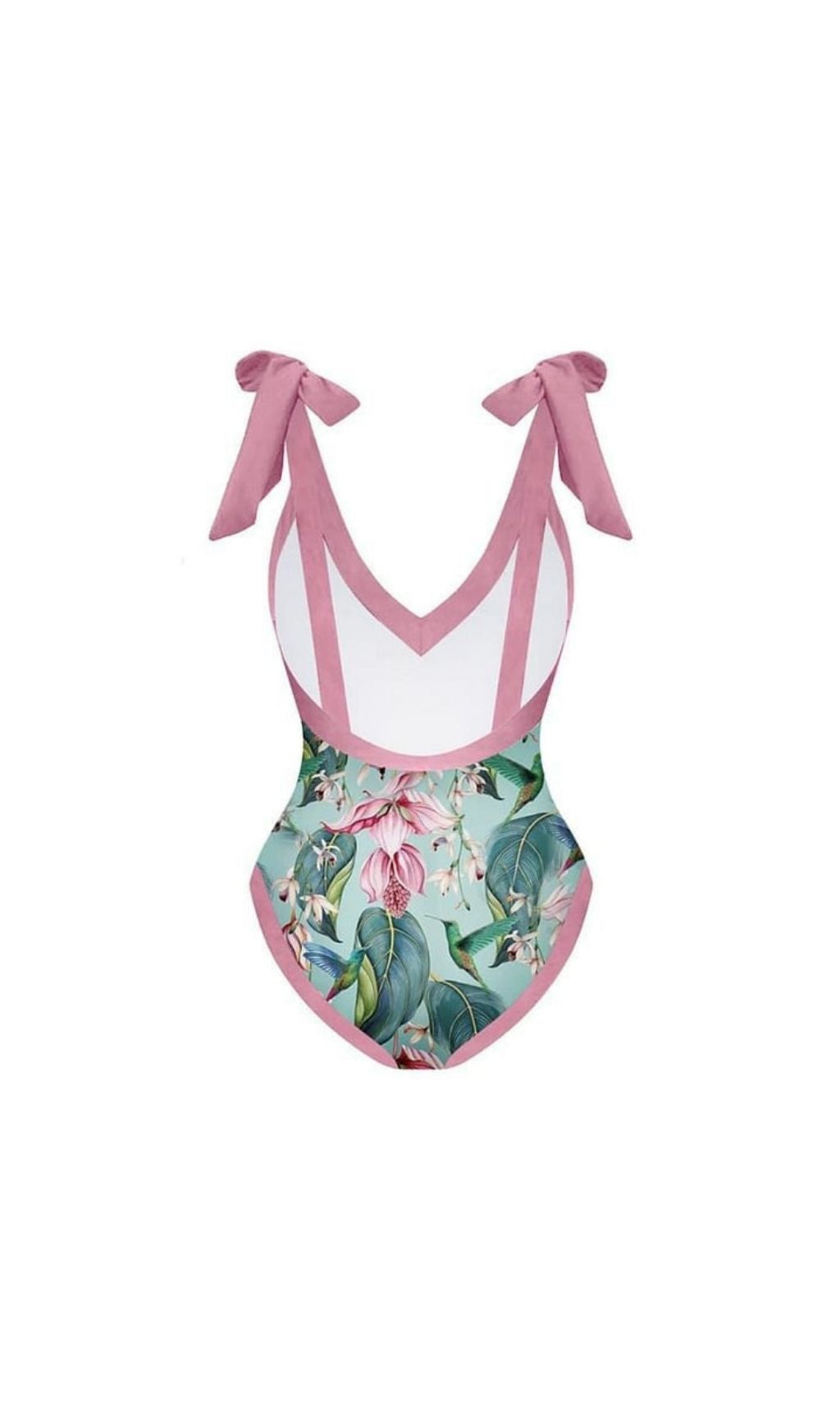 Krithi Printed One-Piece Swimsuit & Sarong Flowering Girl