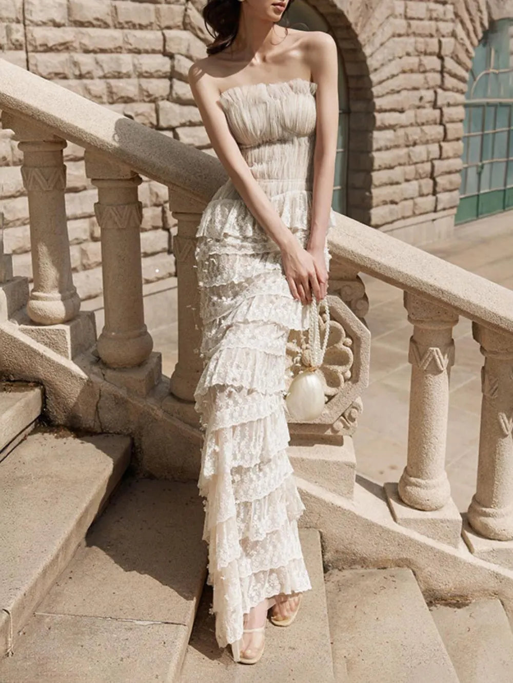 Marylu Layered Maxi Dress Flowering Girl