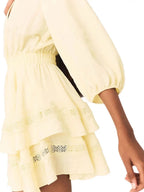 Rapapamy Puff Sleeve Ruffle Dress Flowering Girl