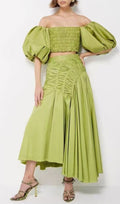 Ivo Puff Sleeve Two-Piece Set Flowering Girl