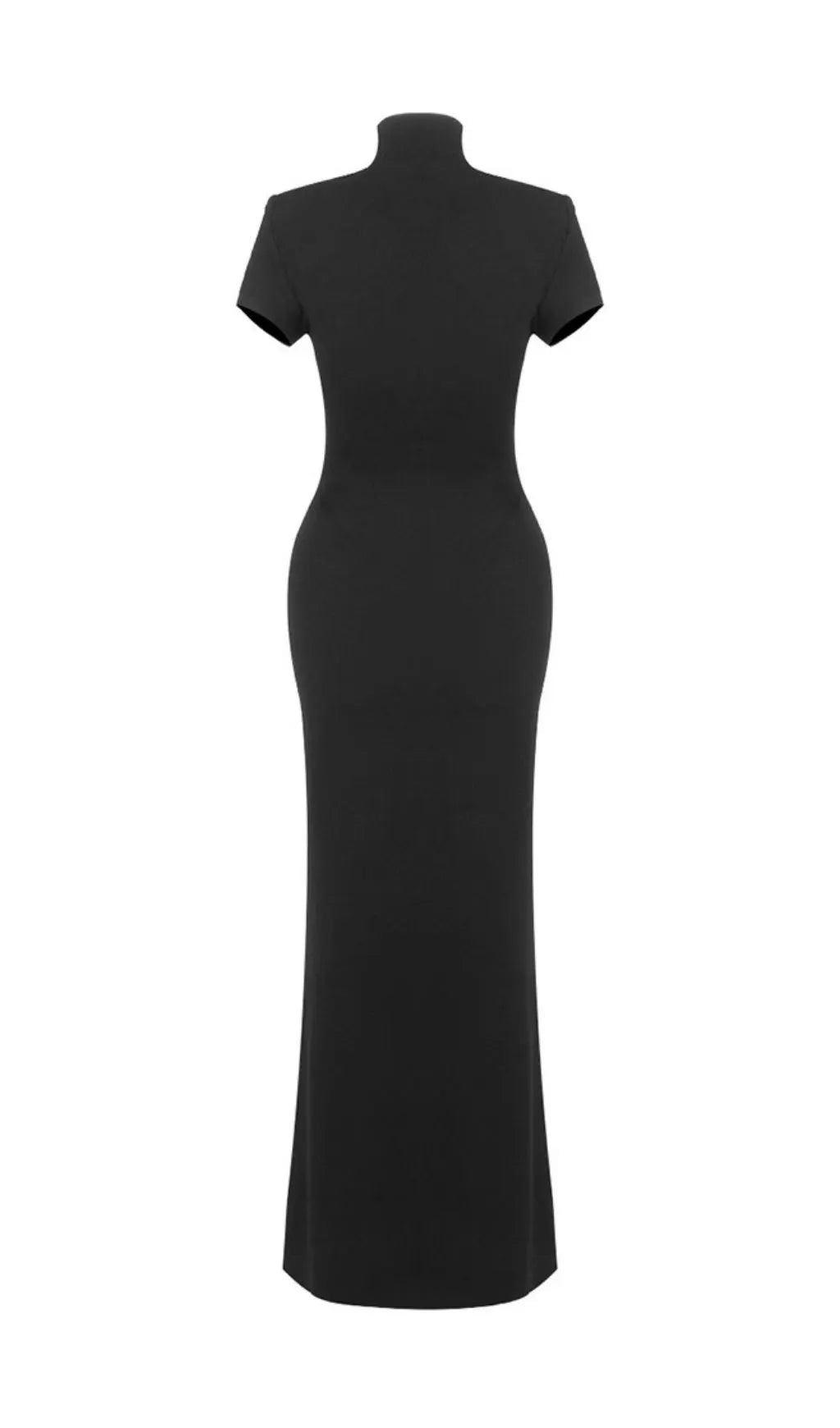 Laurel Black Short Sleeve Maxi Dress Flowering Girl