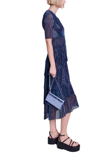 RUFFINAE TIERED METALLIC DRESS Flowering Girl