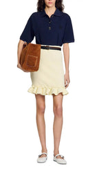 Knit Ruffle Skirt Flowering Girl