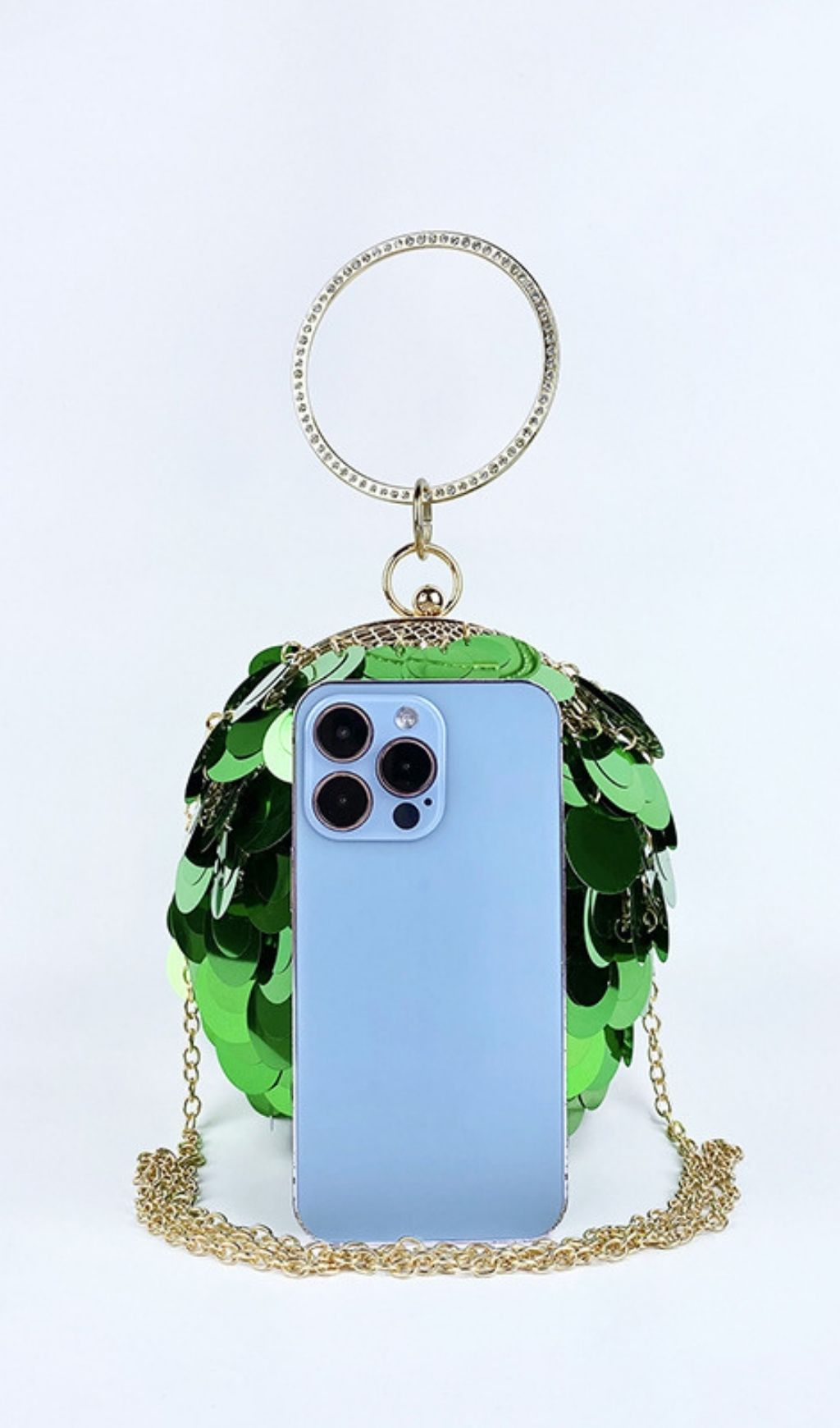 Adaiba Green Ball Sequin Bag Flowering Girl