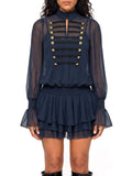 Cindrel Long Sleeve Ruffle Dress Set Flowering Girl