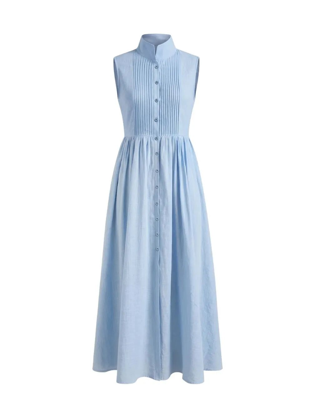 Marcela Blue Sleeveless Maxi Dress Flowering Girl