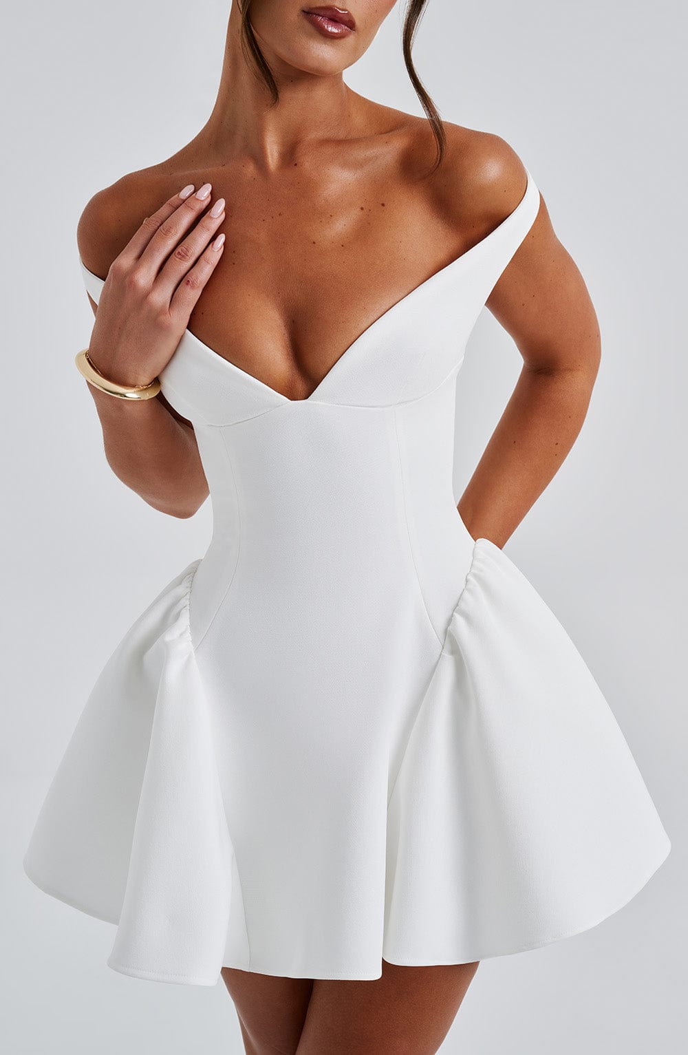 Marla Mini Dress - Ivory Flowering Girl