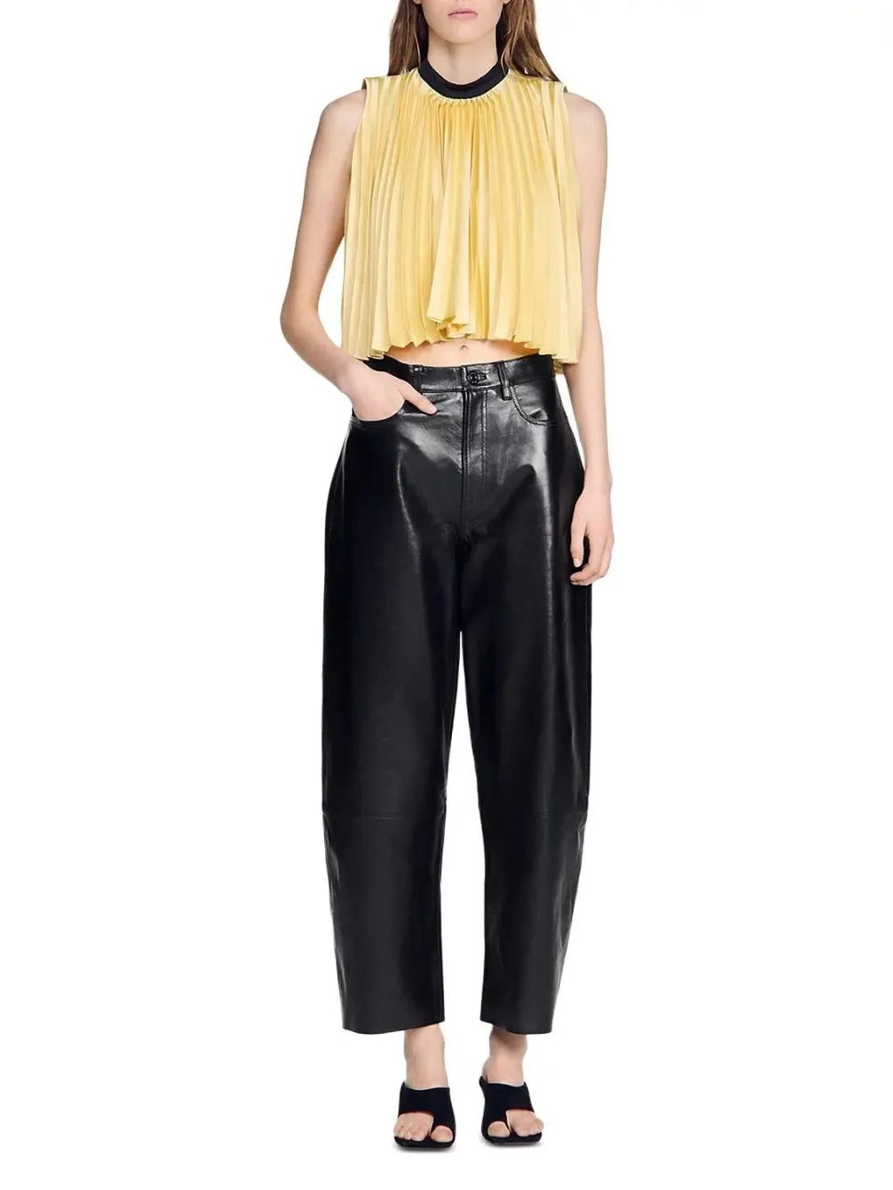 Pleated Tie Back Top Flowering Girl
