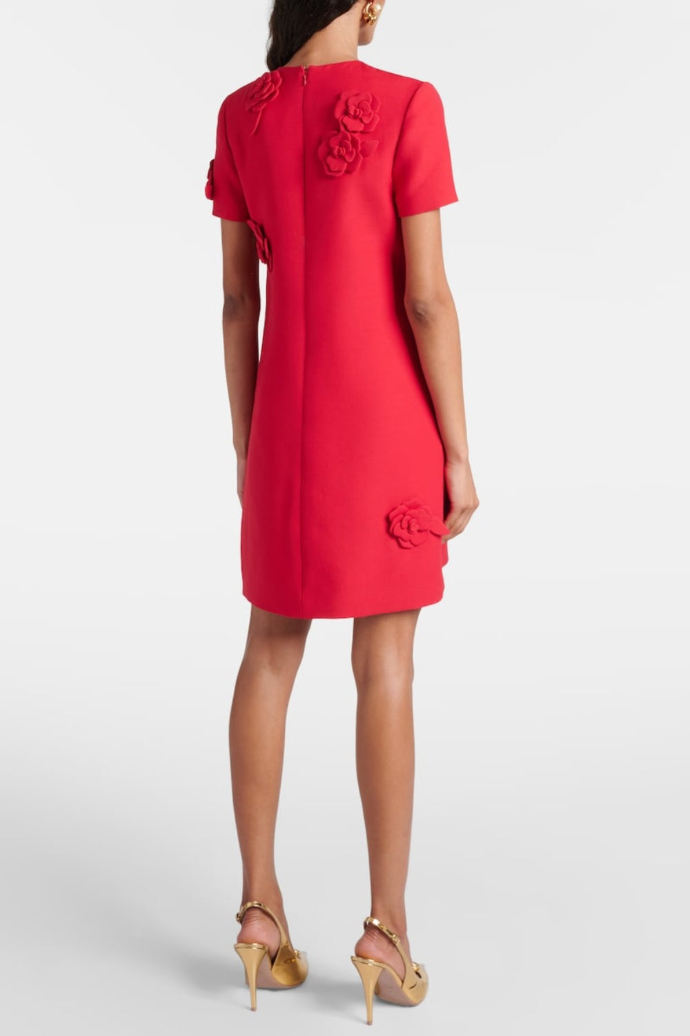 Eleanor Floral Appliqué Mini Dress Flowering Girl