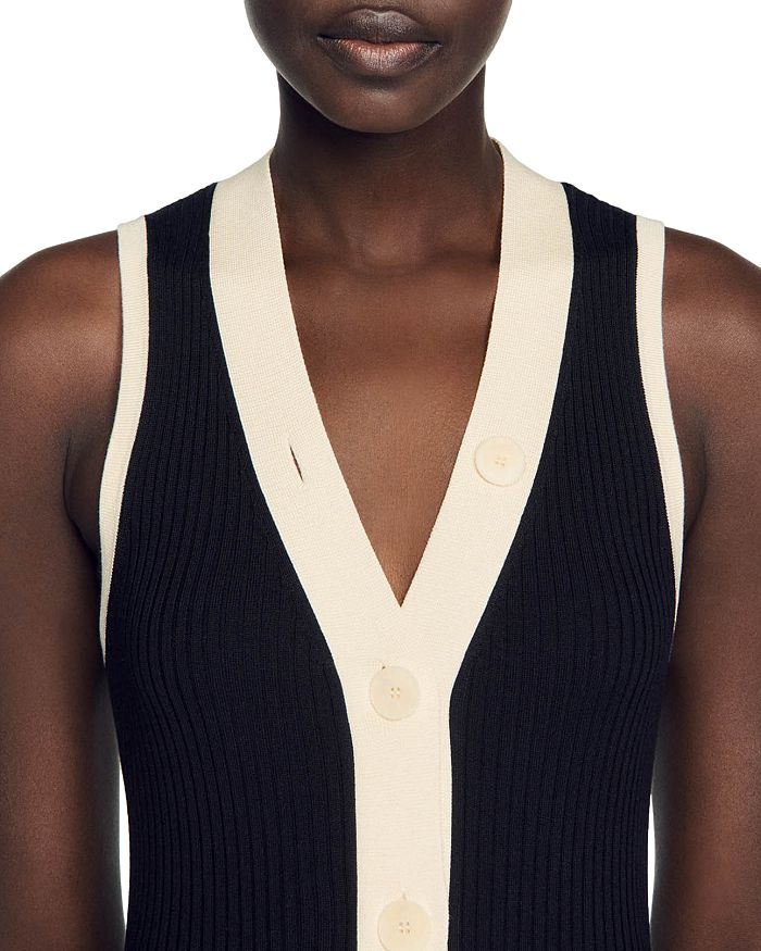 GABRIELLA TWO TONE RIB KNIT MAXI DRESS Flowering Girl