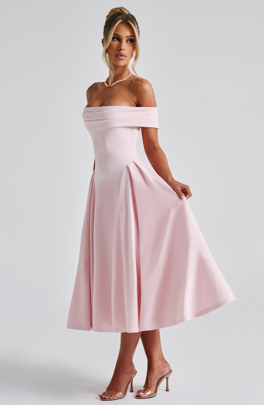 Miranda Midi Dress - Blush Flowering Girl
