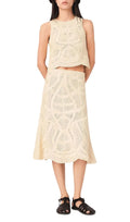 Jight Crochet Midi Skirt Flowering Girl
