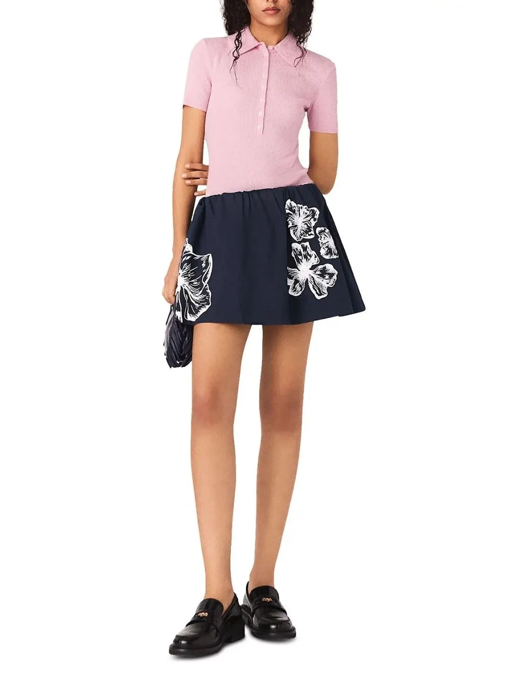 Floral Mini Skirt Flowering Girl