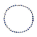 Sandrine Blue Crystal-Embellished Necklace Flowering Girl