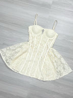Camilla Corset Lace Mini Dress Flowering Girl