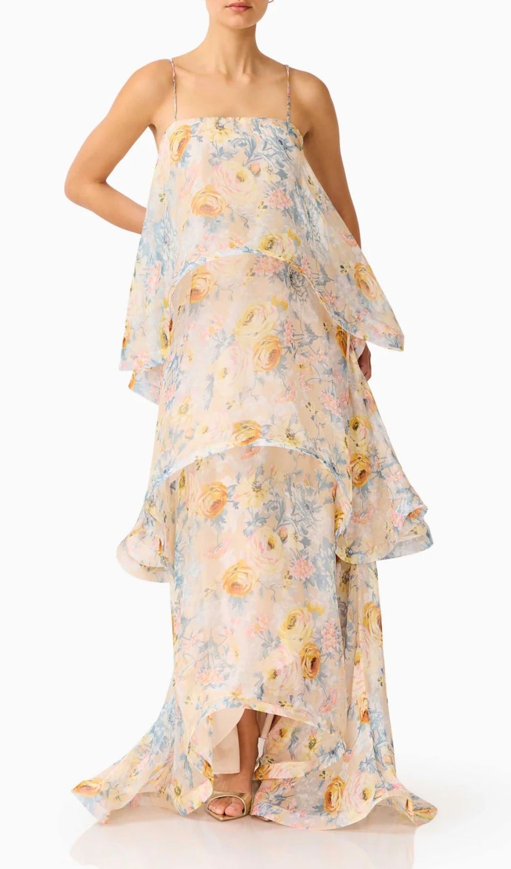 Lael Floral Printed Maxi Dress Flowering Girl