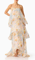 Lael Floral Printed Maxi Dress Flowering Girl