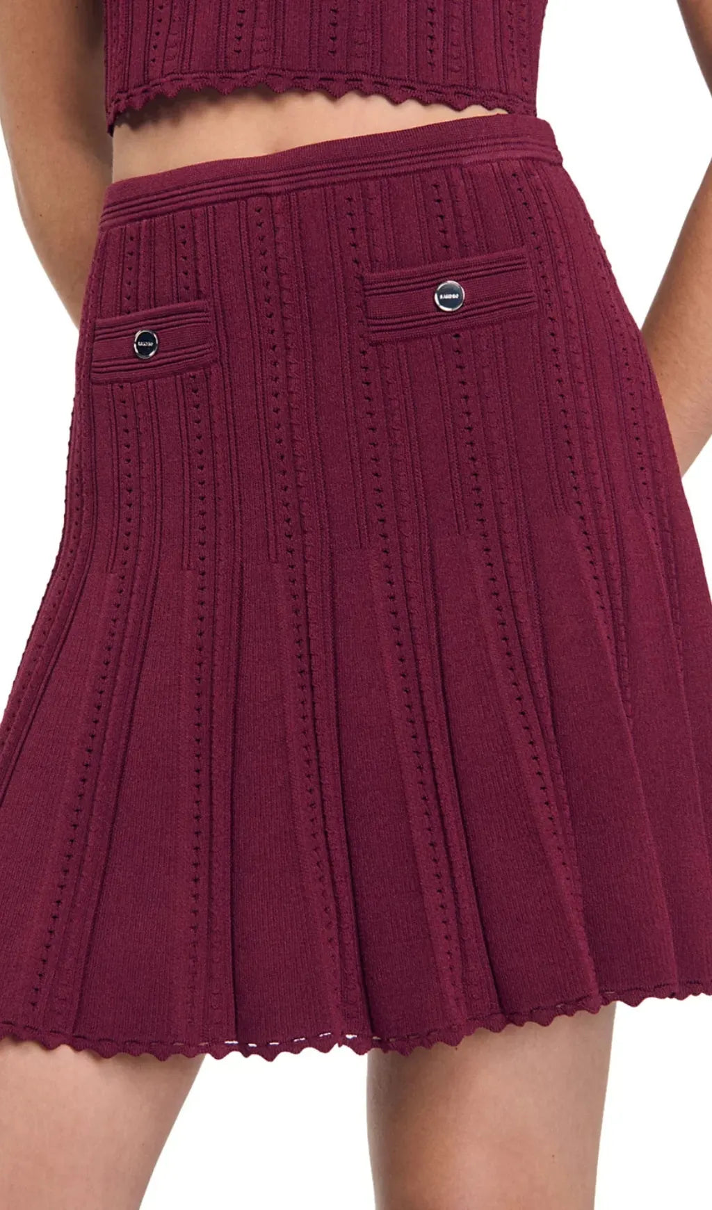 Bonita Pleated Knit Skirt Flowering Girl