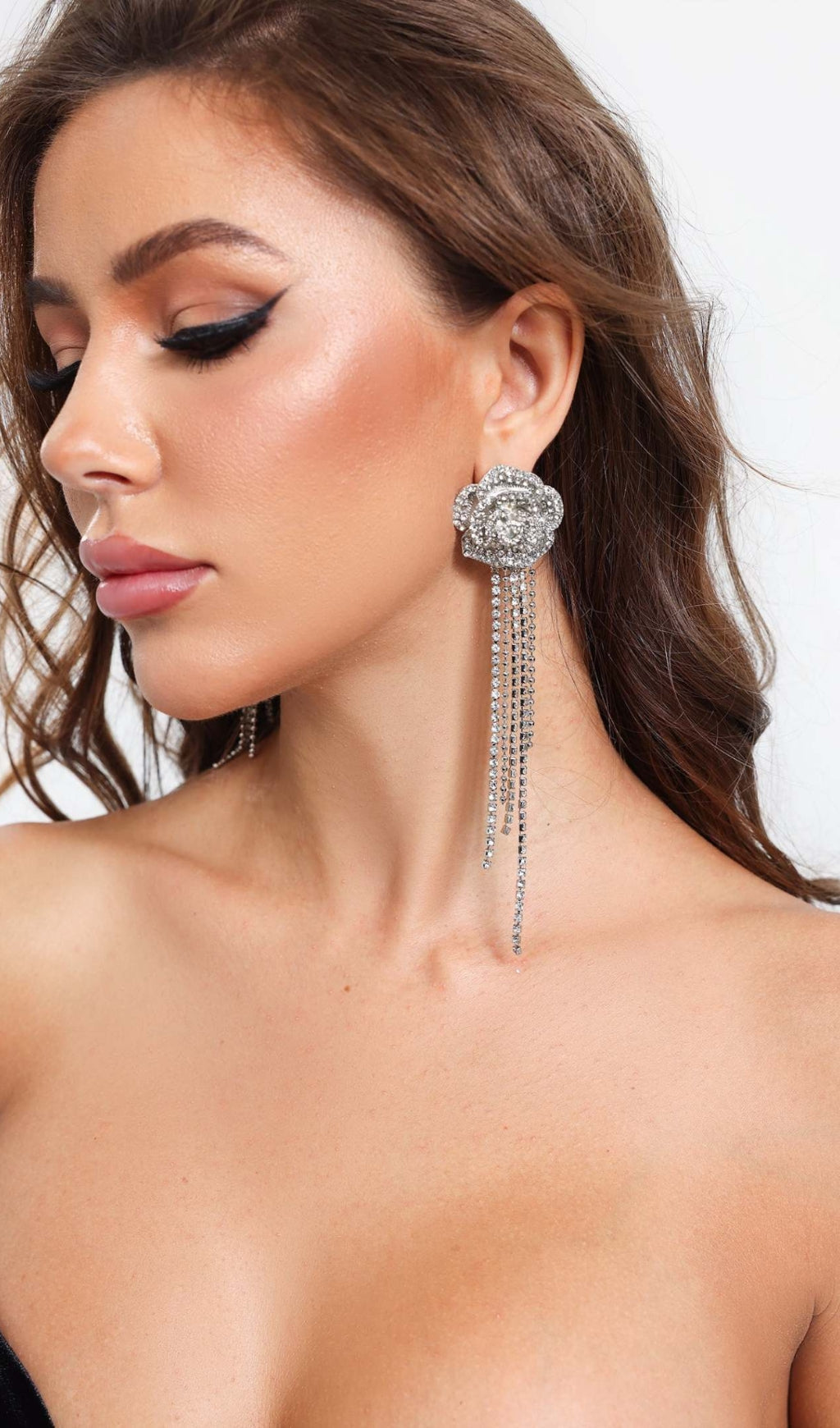 Arabelle Rose Tassel Earrings Flowering Girl