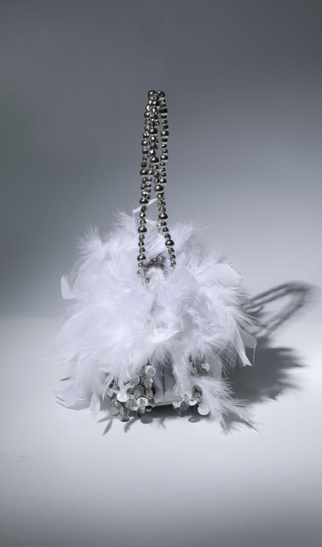 Sequin Feather Shoulder Bag Flowering Girl