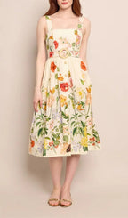 Ezria Floral Printed Midi Dress Flowering Girl